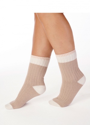 Slenderella Ribbed Bed Socks